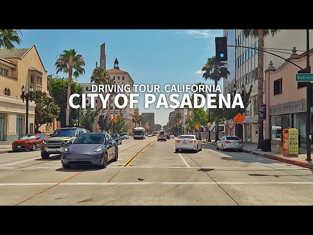 [4K] PASADENA - Driving California Pasadena, Colorado Boulevard and Historic Route 66, Travel, USA