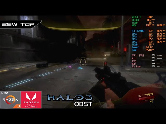 Halo 3: ODST | AMD Ryzen 3 3200U Vega 3 | Gameplay Benchmark