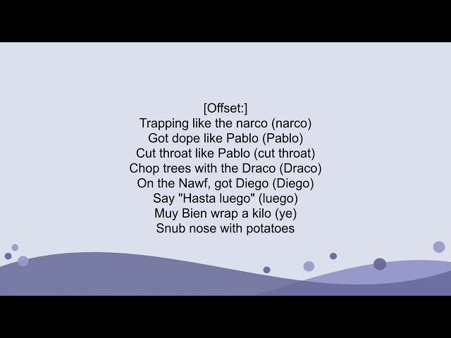 Migos - Narcos (Lyrics)