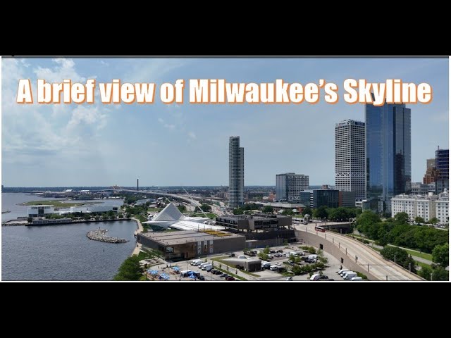 A brief view of Milwaukee's Skyline with the drone on 06162024 #skyline #milwaukee #wi #scenic