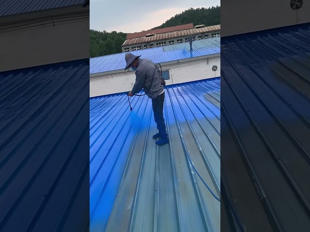 Roof rust color spray paint #Goodtools #smartwork #technology #viral #short