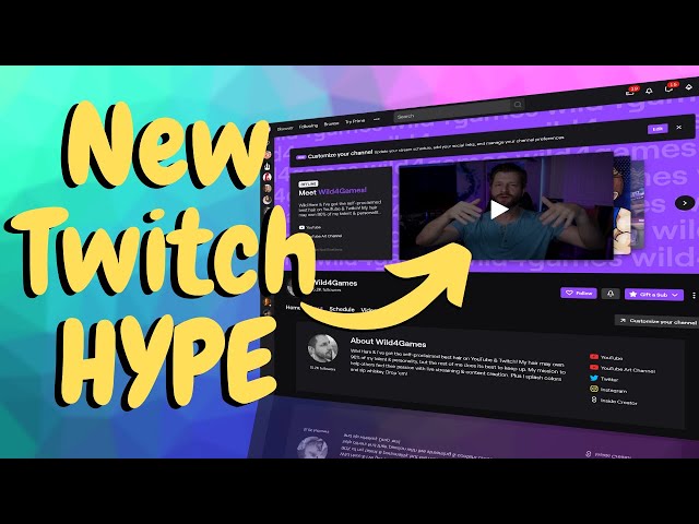 Look Professional - How To Setup And Use The New Twitch Channel Page!