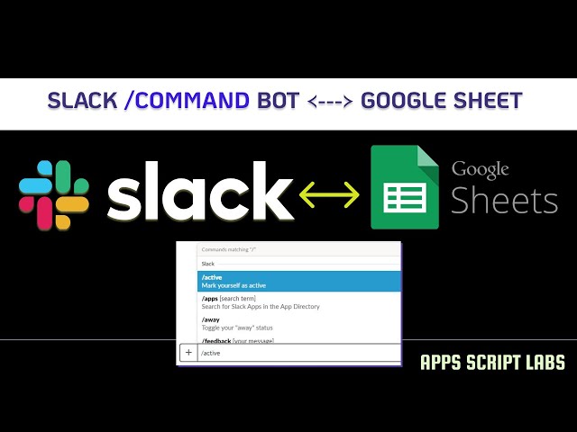 Slack Slash Command Bot - Google Sheet Integration