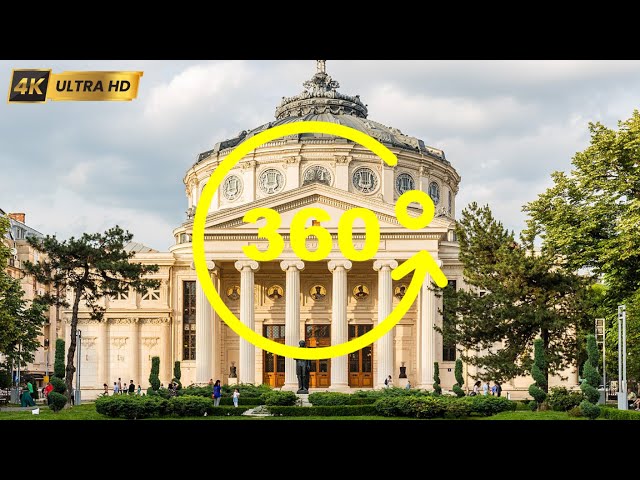 [4k] 360video Virtual Reality. The Romanian Athenaeum, Bucharest, Romania.