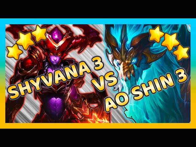 10 Cost Dragons Ao Shin 3 vs Shyvana 3 | Set 7 | New Units, Synergies | TFT Dragonlands