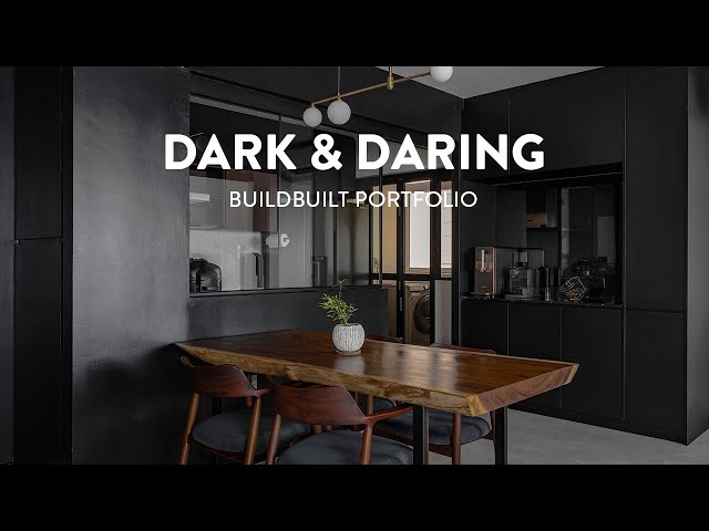 Dark and Daring Home with a Black and White Material Palette | BuildBuilt Portfolio