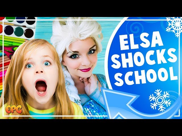 Elsa SURPRISES a School! Visits Sisters Going Through a Challenging Time
