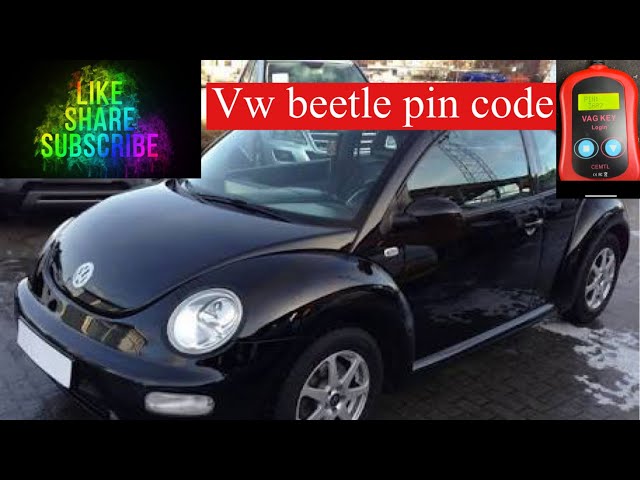 Reading the pin code on a vw beetle 2003 prior to key programming