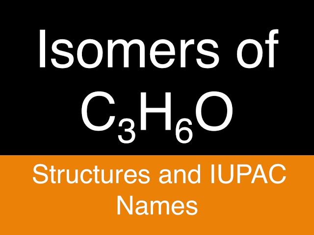Isomers of C3H6O | 11th Chemistry | Structures in Condensed and Bond-Line Notation | IUPAC Names