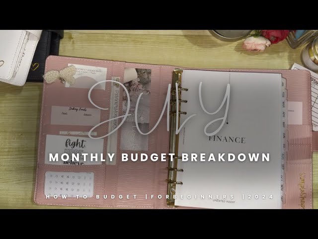Monthly Budget | Budget with me | July 2024 | $3,000.00 | How to do a Monthly Budget |