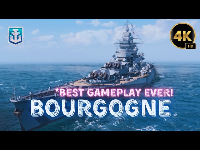 BEST BATTLESHIP GAMEPLAY EVER - Battleship BOURGOGNE - WOWS Replay - World of Warships