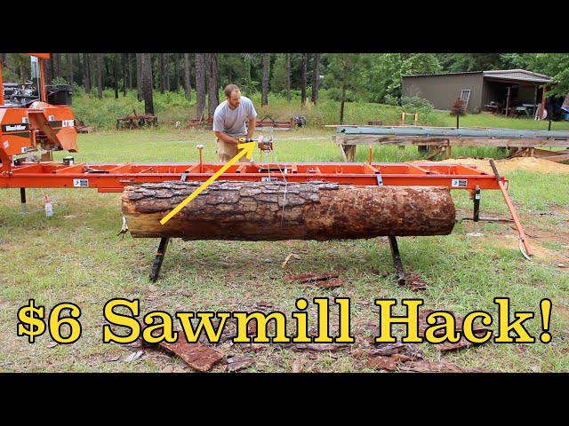 This Simple Sawmill Hack will keep you Cutting All Day!!