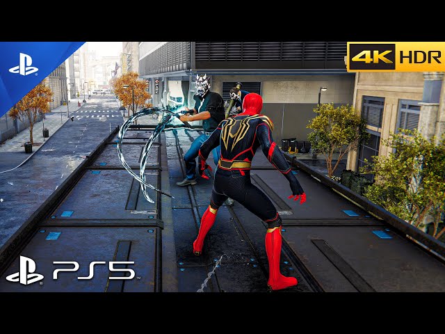 (PS5)Spider-Man No Way Home Hybrid Suit Gameplay | Next-Gen ULTRA Graphics [4K 60FPS HDR]