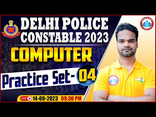 Delhi Police Constable 2023 | Computer Practice Set 4, DP Computer PYQs, Computer By Shivam Sir