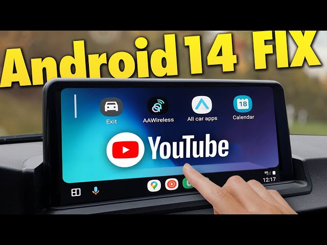 Android 14 FIX for Fermata Auto and CarStream with AAWireless Android Auto Adapter