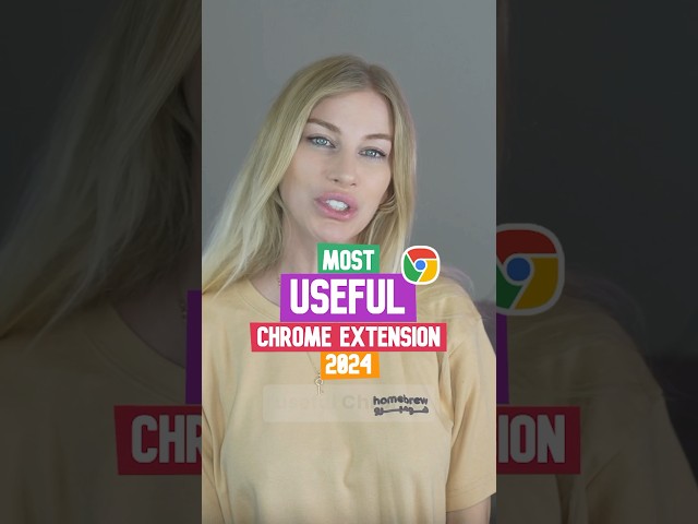 The MOST useful chrome extension??