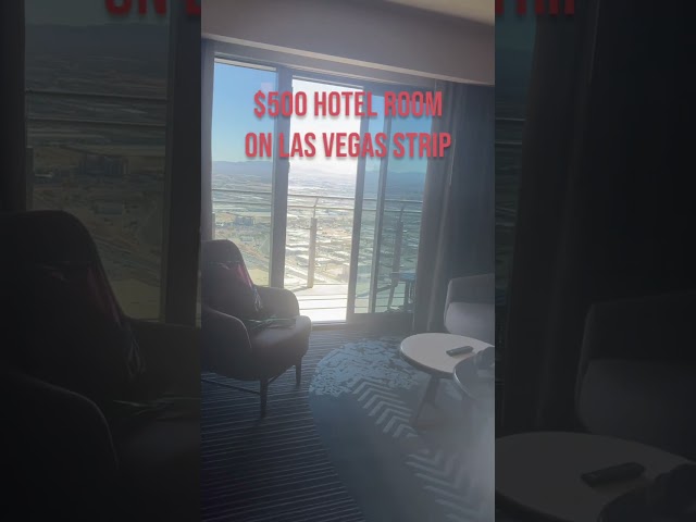 $500 Room on LAS VEGAS Strip! Cosmopolitan of Las Vegas #shorts #vegas #hotels