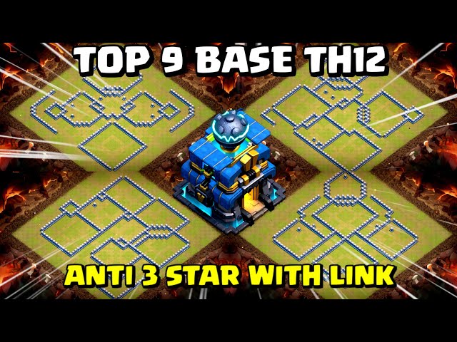 TOP‼️ BEST BASE TH12 | Anti 3 Star With Link In Description.