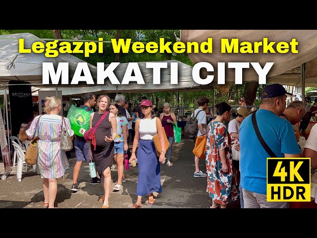 Food Heaven & City Walk | Makati City’s Legazpi Sunday Market! Metro Manila, Philippines