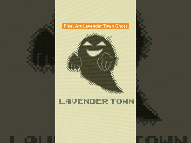 Pixel Art Lavender Town Ghost #pixelart #8bit #chiptune #lavendertown