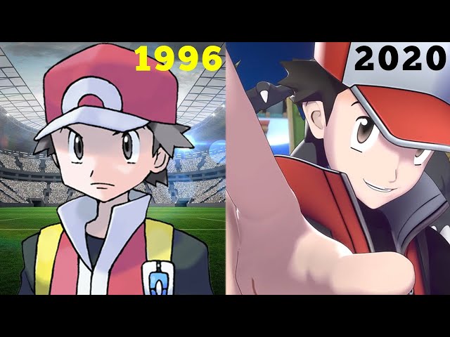 Evolution of Pokémon Trainer Red in Video Games | 1996 - 2020