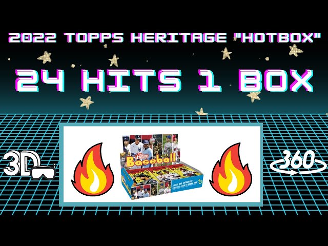 2022 Topps Heritage Hot Box - 24 Hits in 1 Box & Hit in Each Pack!!