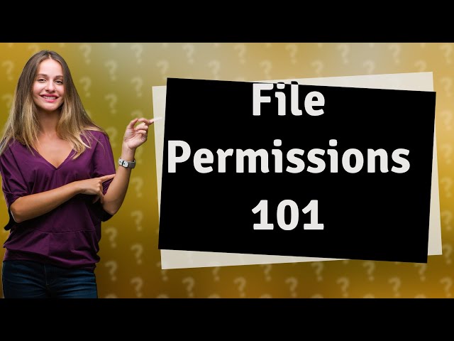 How do I change permissions?