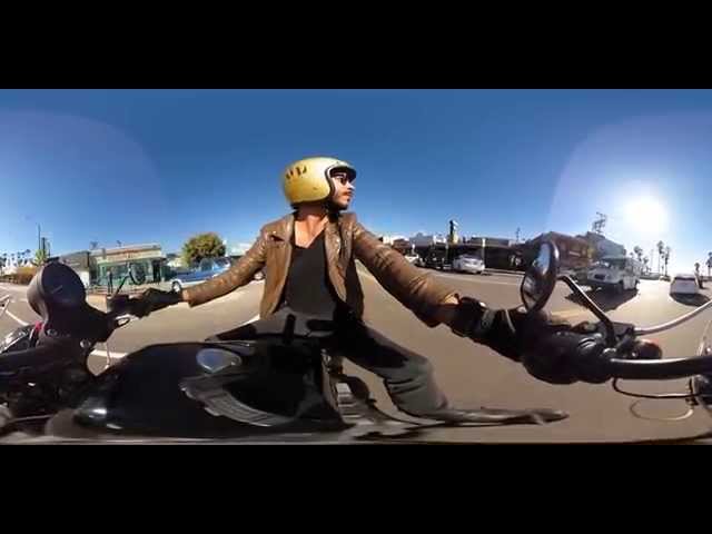 360 Virtual Reality Motorcycle Ride - Venice via Washington Blvd on an Indian Scout