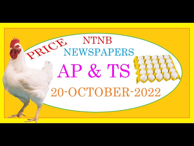 AP & TS CHICKEN AND EGG PRICES 20 OCTOBER 2022 THURSDAY