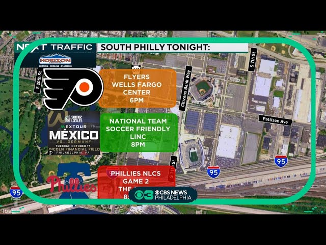Phillies, Flyers and soccer games make for traffic nightmare in Philadelphia Tuesday night