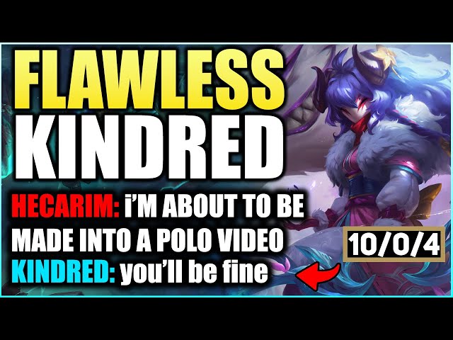 How To Play Kindred Flawlessly For End Of Season 12! (Perfect KDA Kindred) - League Of Legends