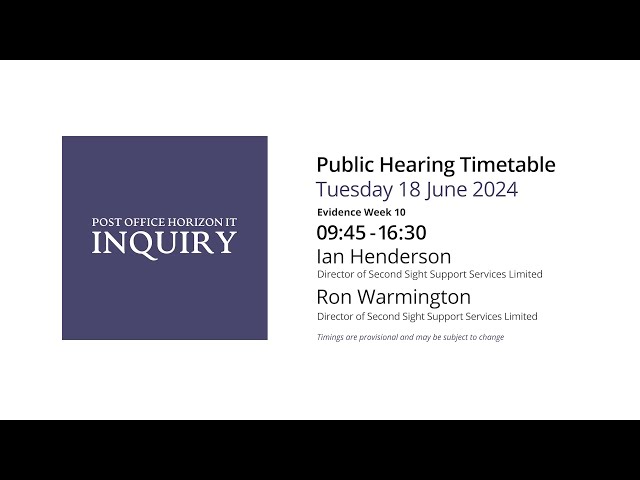 Ron Warmington - Day 152 PM (18 June 2024) - Post Office Horizon IT Inquiry