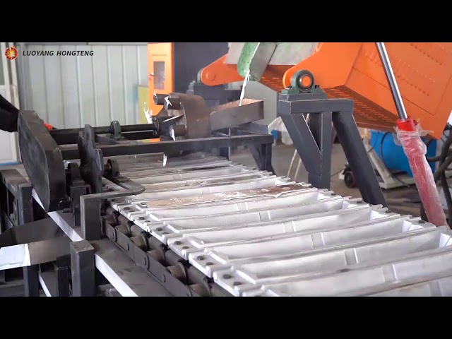 Aluminum ingots production line, aluminum ingot casting machine, aluminum melting furnace