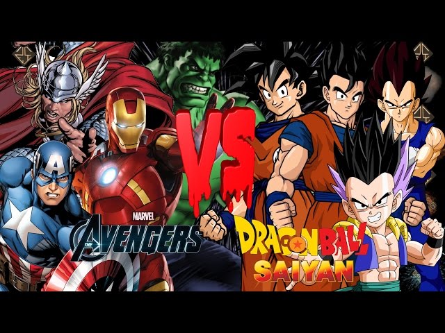 The Avengers (Marvel Comics) vs Dragon Ball Saiyans - (DBZ) Ultimate Mugen Fight Turbo
