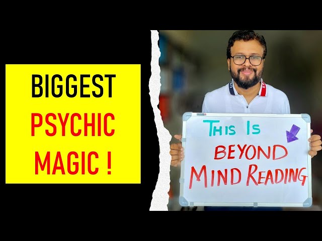 Beyond Mind reading - become a Psychic | Mentalism | Mind reading trick | Learn Magic