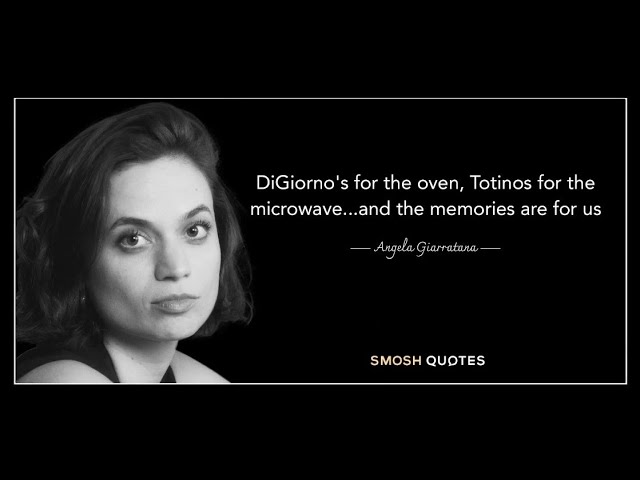 DiGiorno's for the oven, Totinos for the microwave...and the memories are for us.
