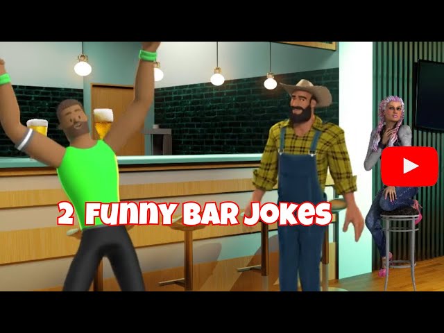 😂 2 Funny short bar jokes. #barjokes