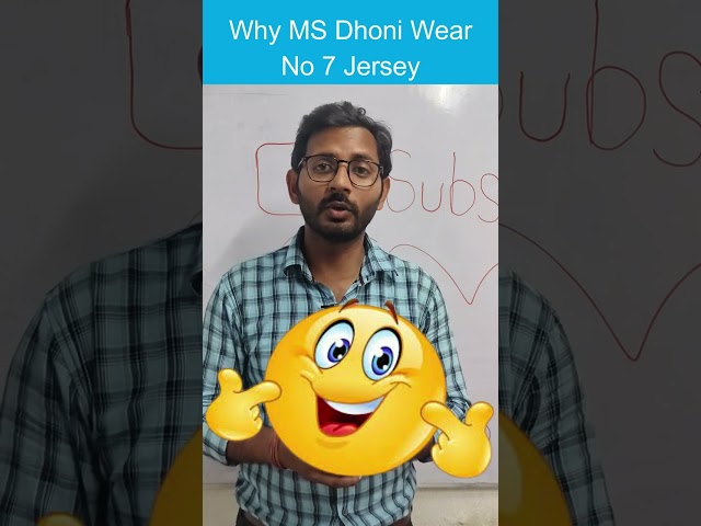 Why MS Dhoni Were 7 No Jersey ? 😱👕 #shorts  #short  #youtubeshorts  #gsmsikhoo  #viral
