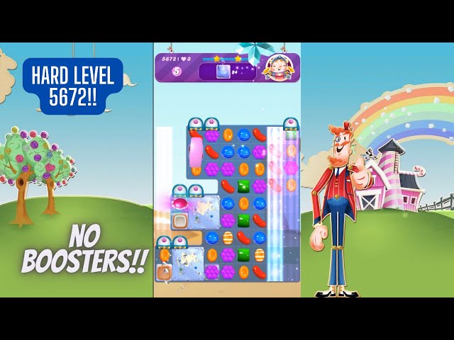 Candy Crush Saga Level 5672 | No Boosters