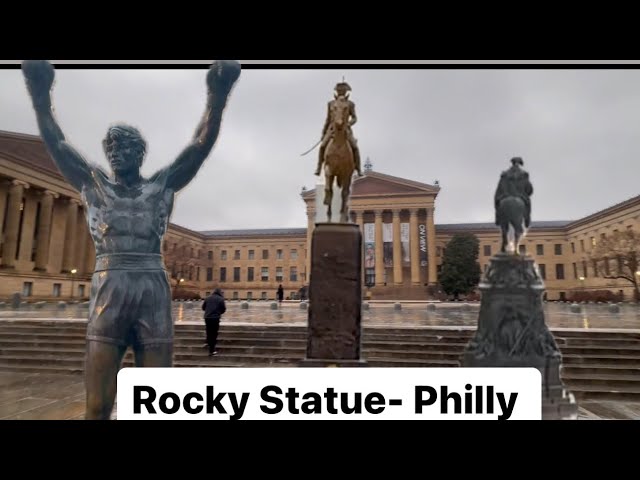 Rocky Statue in Philadelphia, Pennsylvania, art museum