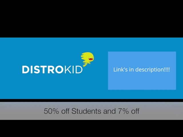 Distrokid 50% and 7% off.Links in description