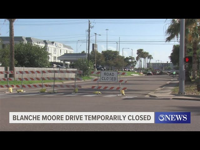 Blanche Moore Drive temporarily closed for utility repairs