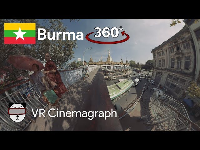 📽 360° Cinemagraphs: Temple Traffic | Yangon, Burma 🇲🇲