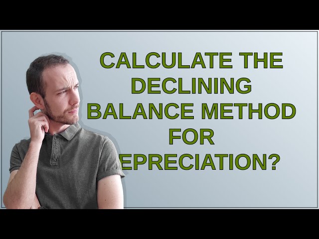 Mathematica: Calculate The Declining Balance Method For Depreciation?