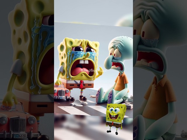 Spongebob dan squidward sedih patrick meninggal dunia #spongebobsquarepants #shorts