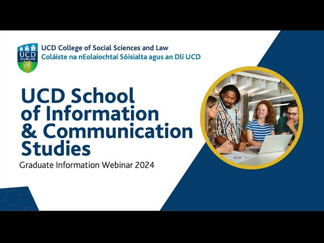 UCD School of Information & Communication Studies, Taught Graduate Courses 2024