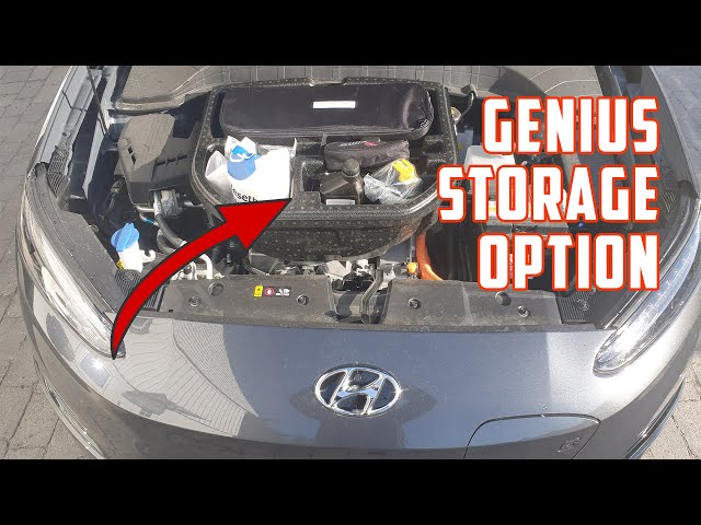Genius Storage Option Under Frunk, Ev Electric Car, Hyundai Kona 2017-2023
