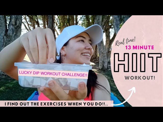 MY LUCKY DIP WORKOUT CHALLENGE! HIIT, FULL Body Workout [Make ISOLATION workouts FUN!!]