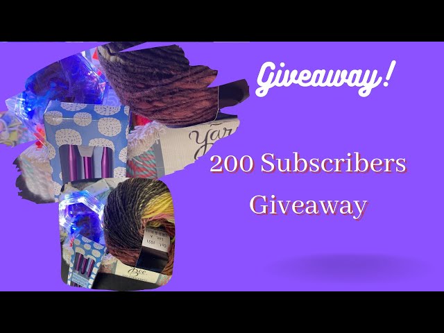 200 subscribers giveaway!|CLOSED|