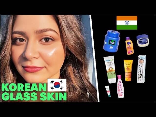 🇰🇷 Korean "Glass-Skin" with 🇮🇳 Indian Products | Step by Step Guide | Unsponsored